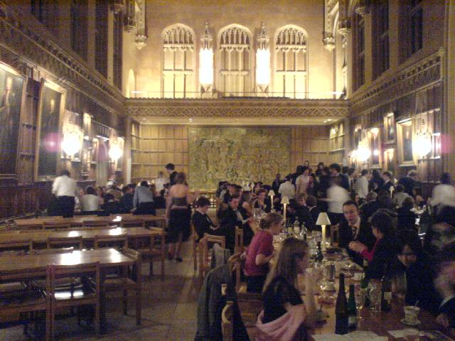 Formal Hall in Kings College. 