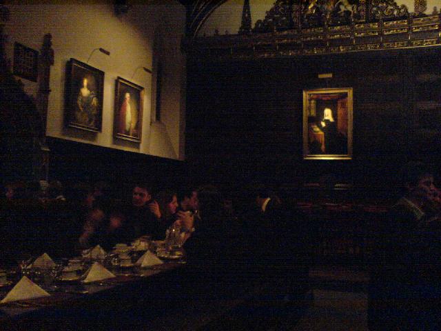 BA Table in der Formal Hall