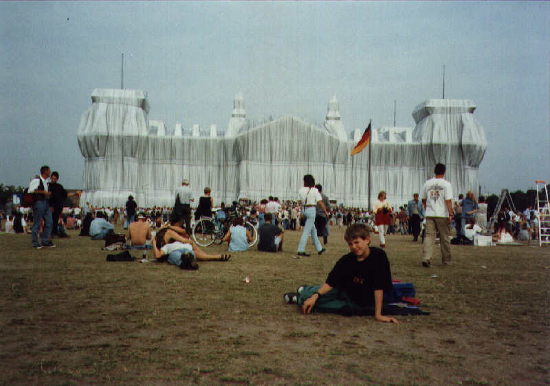 Juni 1995: Reichstag, Berlin